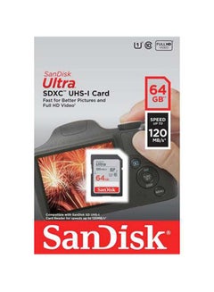 Sandisk Ultra SDXC UHS-I 120MB/s Class 10 Memory Card 64 GB  - Image 2