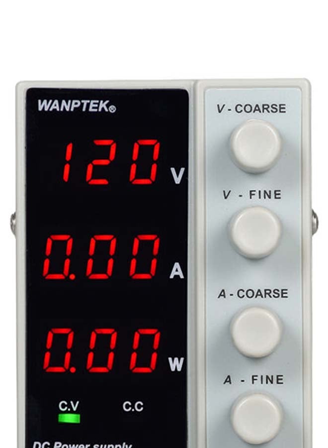 wanptek - Adjustable Mini DC Power Supply Unit With LED Display White - Image 1