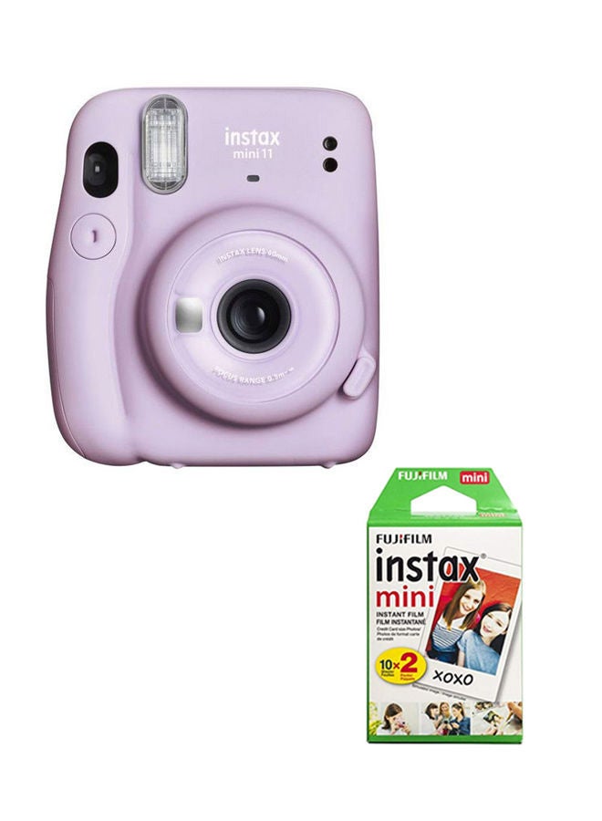 FUJIFILM Instax Mini 11 Instant Film Camera With Pack Of 20 Film  - Image 1