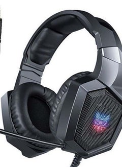onikuma Gaming Headset - Updated K8 Headset Gaming for PS4  Xbox One, Stereo Over-ear Headphones & Noise-canceling Microphone with Mic for PC Computer, Black  - Image 3