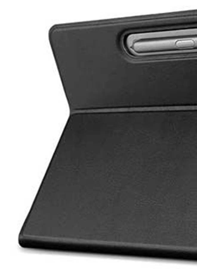 إنتاج غطاء ذكي لجهاز تاب جالاكسي +S7 بلس خفيف الوزن مع لوحة مفاتيح لاسلكية قابلة للفصل مغناطيسياً أسود - Image 4