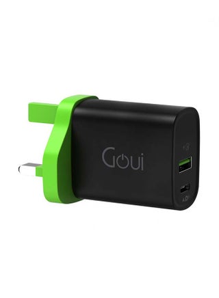 Mini PD Wall Charger 20W - Compact 2-Port Wall Travel Charger with Power Delivery (PD) and Qualcomm Quick Charge (QC) Technology for Fast Charging of Smartphones, Tablets, and USB Devices - Black Black - v1661781640/N48581554A_1
