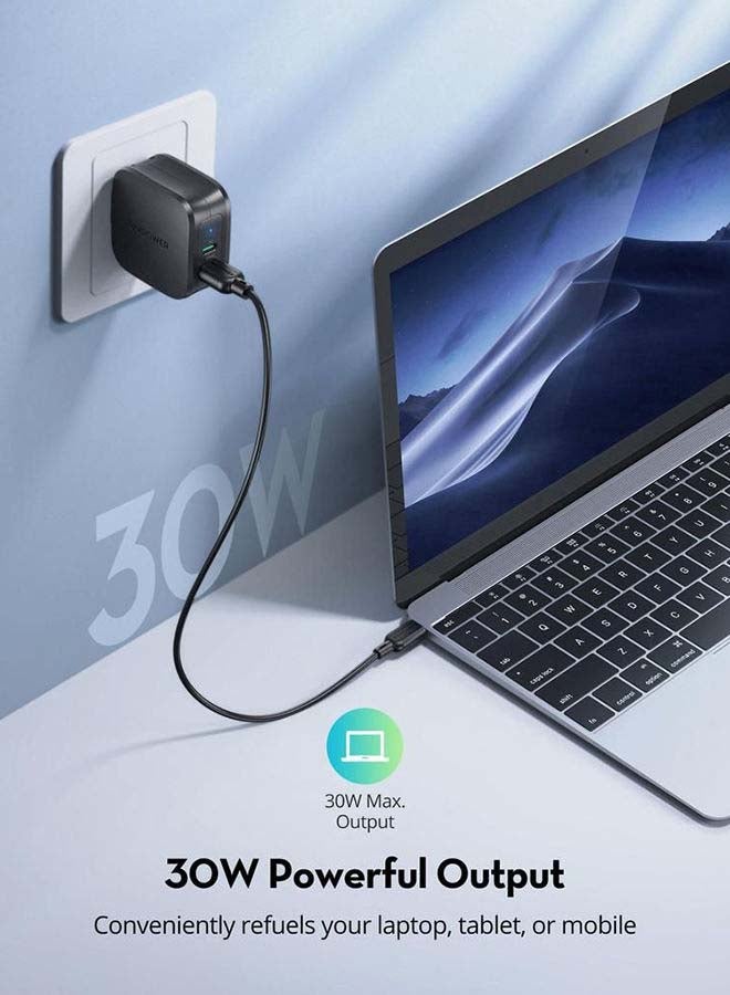 RAVPOWER RP-PC144 PD Pioneer 30W 2-Port Wall Charger black  - Image 2