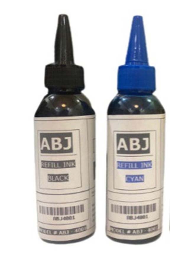 أيه بي جي خرطوشة حبر قابلة لإعادة التعبئة من 4 قطع أسود/أرجواني/أصفر/أزرق سماوي - Image 3