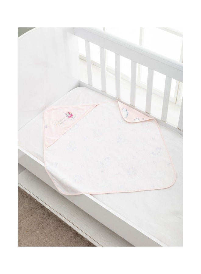 LC WAIKIKI Printed Cotton Bath Towel White/Pink 75 x 75cm  - Image 2