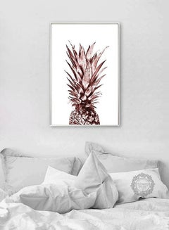 DECOREK Pineapple Printed Canvas Painting Brown 57 x 71 x 4.5cm  - Image 2