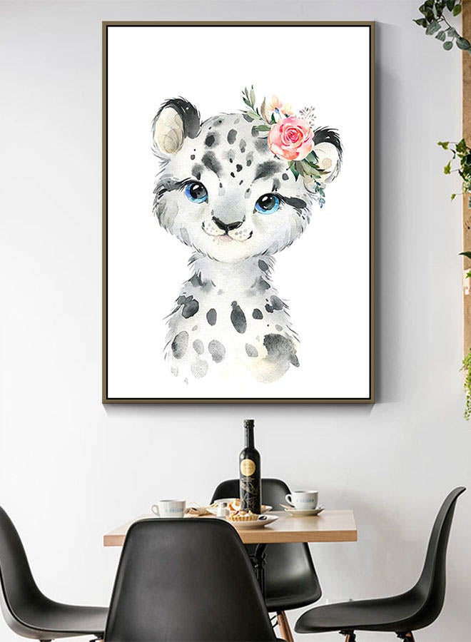 DECOREK - Framed Durable Canvas Printing Multicolour - Image 1