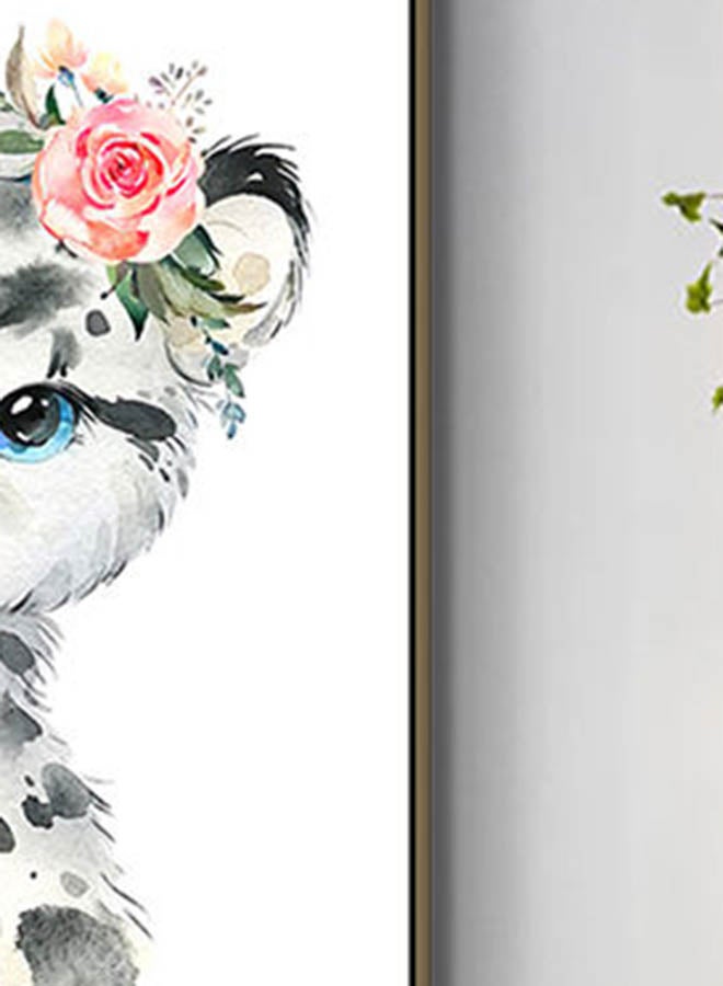DECOREK - Framed Durable Canvas Printing Multicolour - Image 1