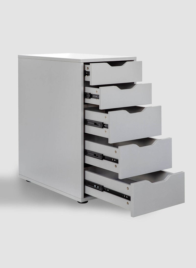 Switch Modern Ideal Design Office Desk Cabinet Book Library With 5 Drawer Unit For The Living Room Office Grey 360*580*699mm  - Image 3