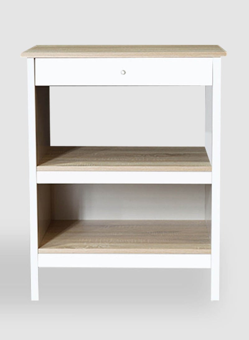 Switch - Coffee Table with Storage Shelf - Cabinet For Storage - Used As Coffee Corner And Side Table - White 720*520*900mm - Image 1