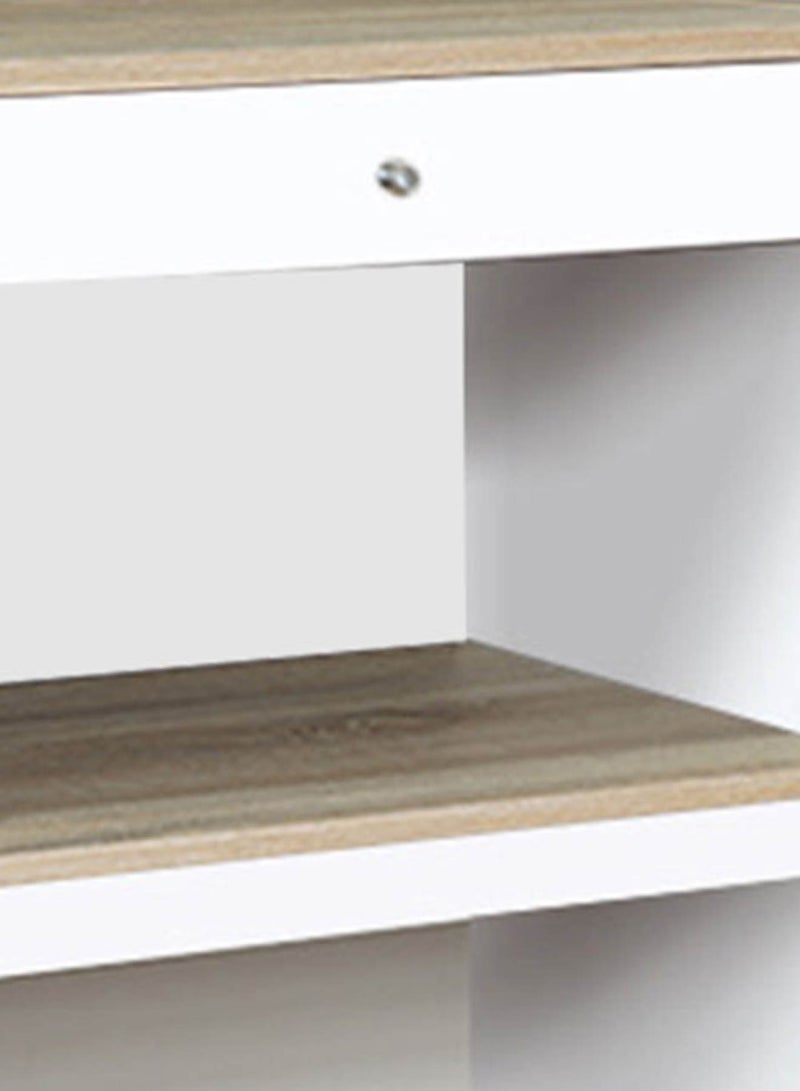 Switch - Coffee Table with Storage Shelf - Cabinet For Storage - Used As Coffee Corner And Side Table - White 720*520*900mm - Image 1