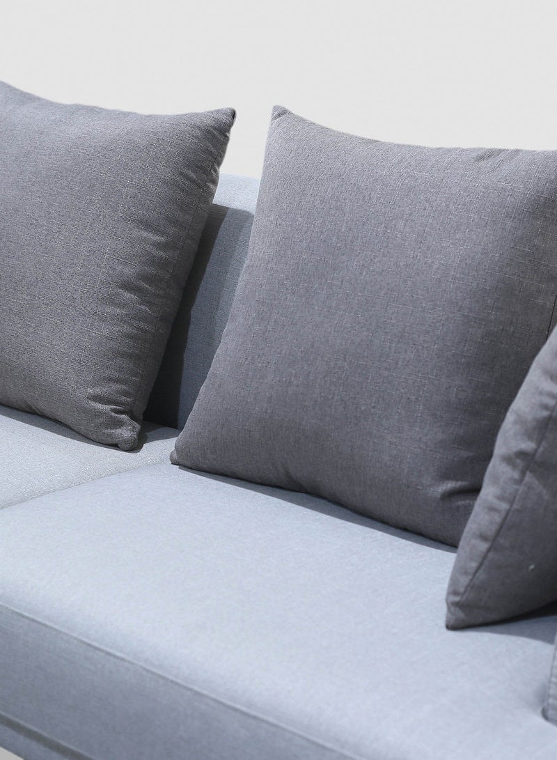 ebb & flow - Sofa Luxurious - Upholstered Fabric Grey Wood Couch - 2010 X 860 X 730 - 3 Seater Sofa Relaxing Sofa Grey 2010*860*730mm - Image 1