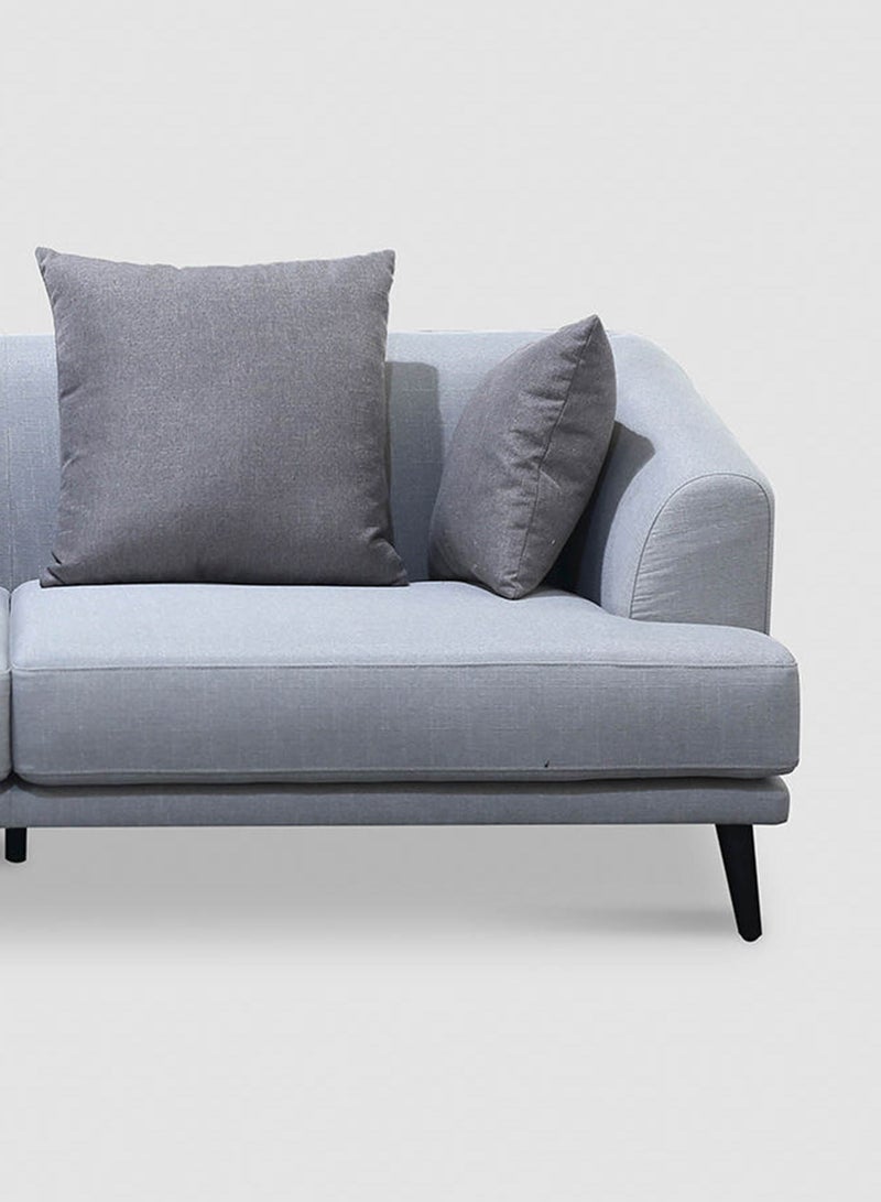ebb & flow - Sofa Luxurious - Upholstered Fabric Grey Wood Couch - 2010 X 860 X 730 - 3 Seater Sofa Relaxing Sofa Grey 2010*860*730mm - Image 1