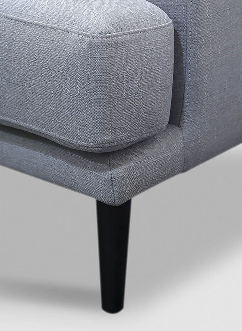 ebb & flow - Sofa Luxurious - Upholstered Fabric Grey Wood Couch - 2010 X 860 X 730 - 3 Seater Sofa Relaxing Sofa Grey 2010*860*730mm - Image 1