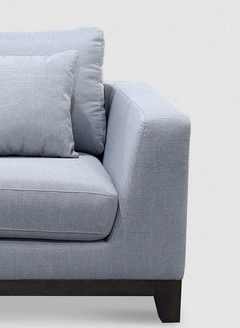 Switch Armchair Upholstered Fabric in Wood Base Couch - Relaxing Sofa with Backrest design - Grey 1050*970*840mmmm  - Image 4