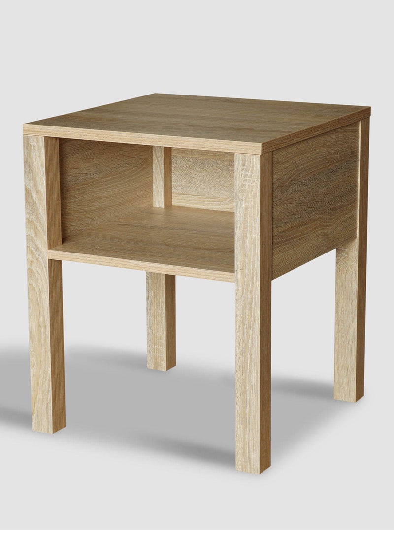 Switch Nightstand Table  - Bedside Table Wood Nightstand Comdina - Bedroom Furniture - beige 450*450*550mm  - Image 2
