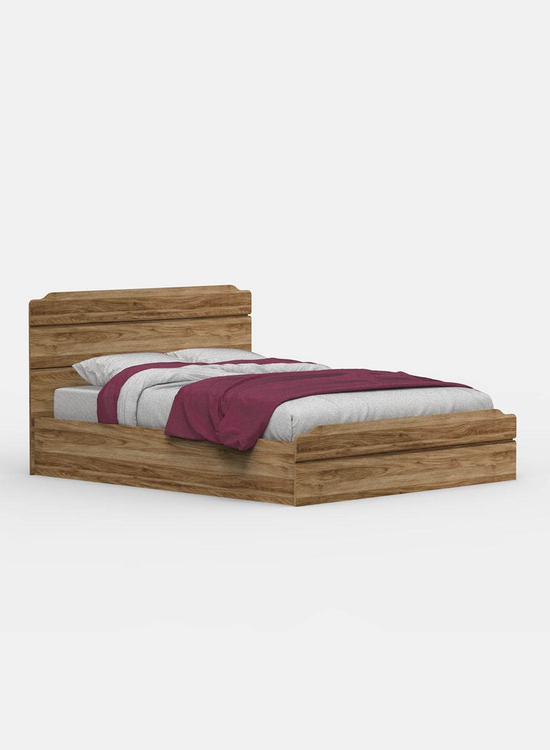 Switch - Bed Frame - Queen Size Bed - Sorrel Collection - Medium Walnut Color - Size 1706 X 2080 X 1000 - Modern Home Medium Walnut 1706 x 2080 x 1000mm - Image 1