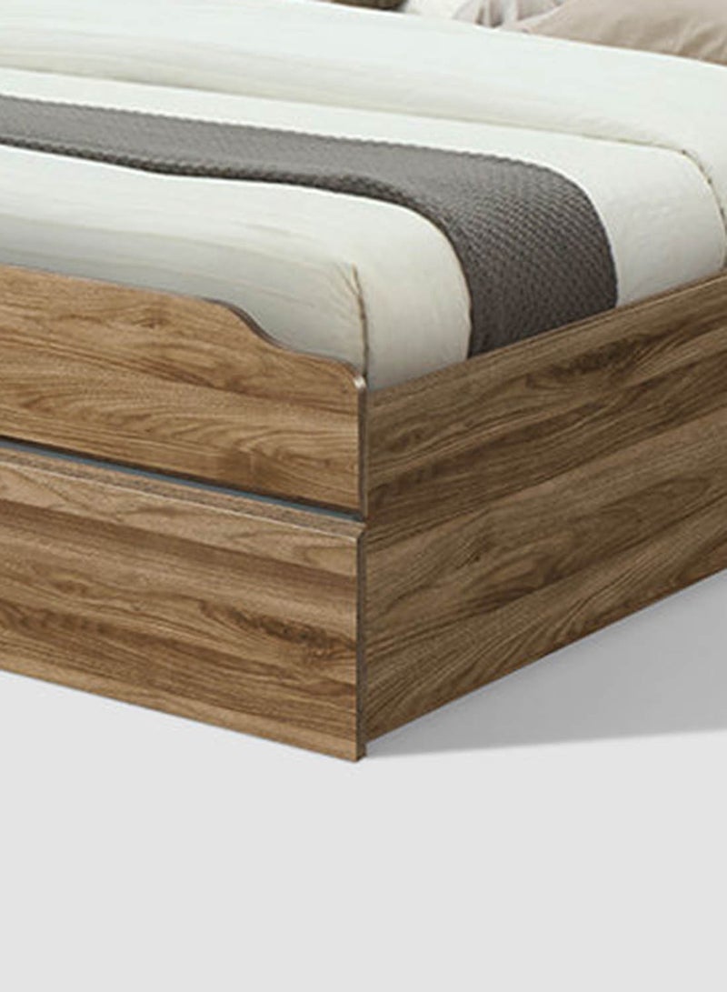 Switch - Bed Frame - Queen Size Bed - Sorrel Collection - Medium Walnut Color - Size 1706 X 2080 X 1000 - Modern Home Medium Walnut 1706 x 2080 x 1000mm - Image 1