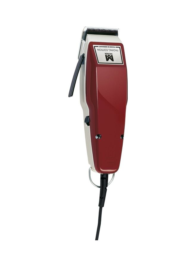 MOSER - 1400 Corded Fading Edition Professional Hair Clipper For Men (Made In Germany) | Variable Cutting Length With 6 Pre-Set Positions | Stainless Steel Blade Set For Precision (1400-0102) Red - Image 1
