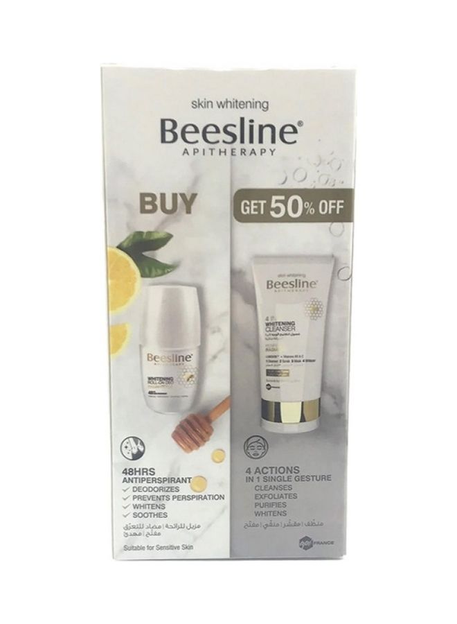 Beesline Set Of 2 Piece  4 In 1 Whitening Cleanser And Roll On Deodorant 150ml - Image 2