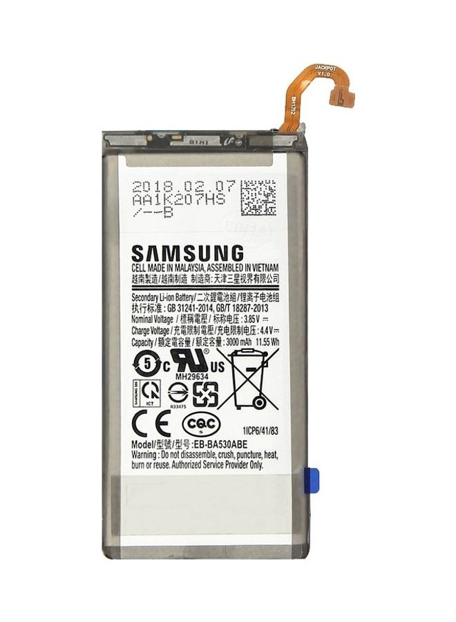 MARGOUN - 3000.0 mAh Samsung Galaxy A8 (2018)/A530 Replacement Battery Rechargeable Lithium Ion Internal Battery Pack Multicolour - Image 1