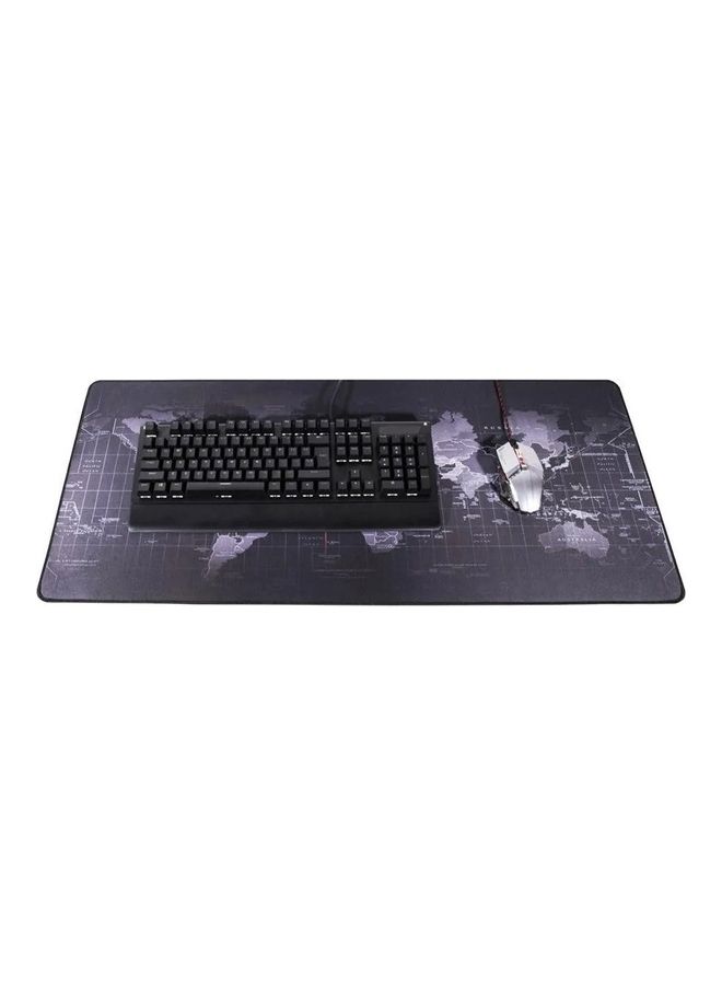 MARGOUN - World Map Mouse Pad Large Gaming Mouse Pad Non-Slip Rubber Waterproof Desktop Mat Suitable for Keyboard Computer Laptop Gamers 90x40cm Grey/Black - Image 1