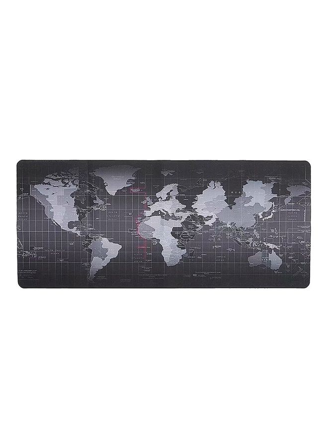 MARGOUN - World Map Mouse Pad Large Gaming Mouse Pad Non-Slip Rubber Waterproof Desktop Mat Suitable for Keyboard Computer Laptop Gamers 90x40cm Grey/Black - Image 1
