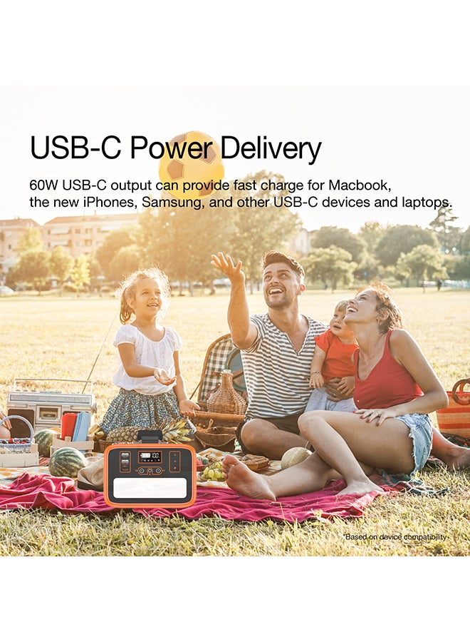 Energizer - 72000 mAh Max Portable Power Station 230.4Wh, 1x 150W AC Out, 1x 60W USB-C Power Delivery Out, 2x 18W USB-A Fast Charging Out, 2x DC Outputs, Solar Charging Compatible, Black - Image 1