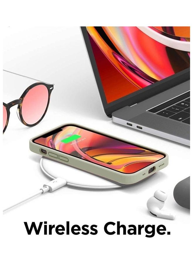 MARGOUN 3 Pack Silicone Case Soft Slim Liquid Gel Silicone Shockproof Phone Cover Microfiber Lining Full Body Protection For Apple iPhone 13 6.1 inch Dark Blue/Red/Stone - Image 5