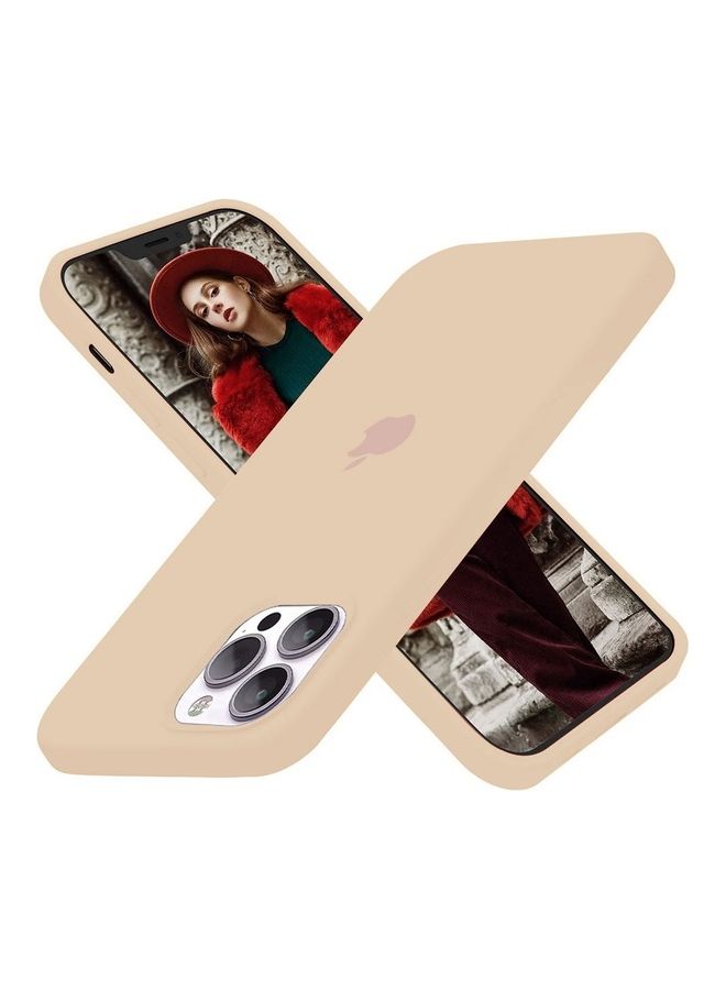 MARGOUN - 3 Pack Silicone Case Soft Slim Liquid Gel Silicone Shockproof Phone Cover Microfiber Lining Full Body Protection For Apple iPhone 12 Pro Max 6.7 inch Pink Sand/Cherry/Red - Image 1
