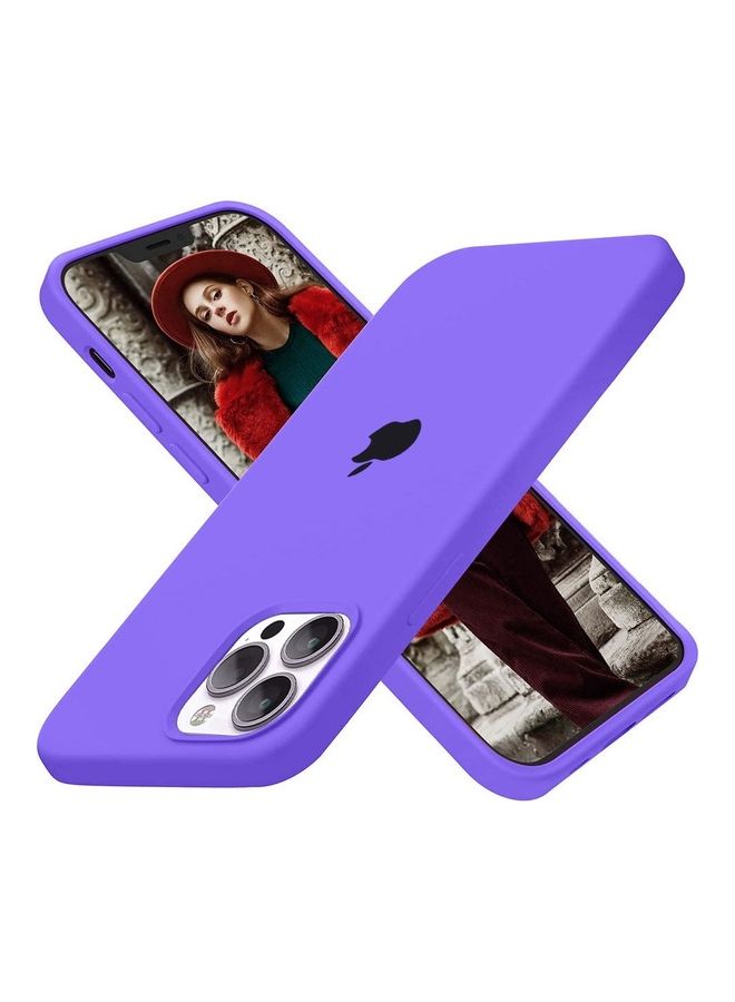 MARGOUN - 3 Pack Silicone Case Soft Slim Liquid Gel Silicone Shockproof Phone Cover Microfiber Lining Full Body Protection For Apple iPhone 12 Pro Max 6.5 Inch Purple/Yellow/Red - Image 1