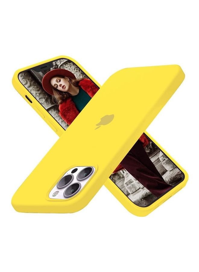 MARGOUN - 3 Pack Silicone Case Soft Slim Liquid Gel Silicone Shockproof Phone Cover Microfiber Lining Full Body Protection For Apple iPhone 12 Pro Max 6.5 Inch Purple/Yellow/Red - Image 1