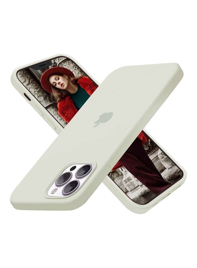 MARGOUN 3 Pack Silicone Case Soft Slim Liquid Gel Silicone Shockproof Phone Cover Microfiber Lining Full Body Protection For Apple iPhone 12 Pro Max 6.7 inch Stone/Orange/Dark Purple - Image 2