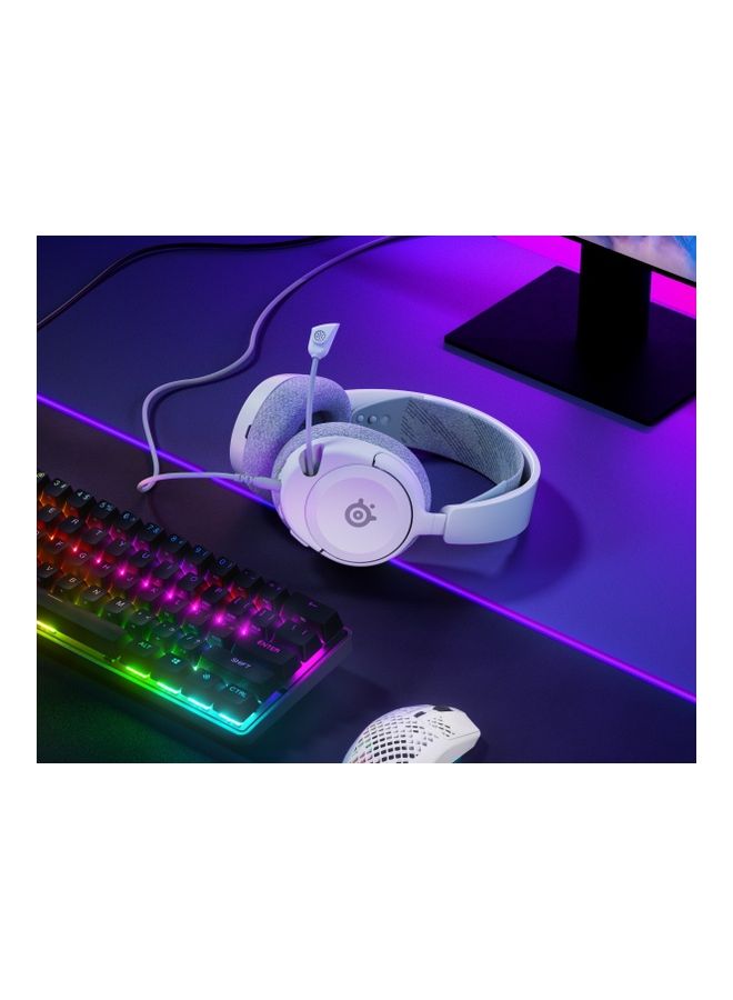 steelseries - Arctis Nova 1 Multi-System Gaming Headset, Hi-Fi Drivers, 360° Spatial Audio, AirWeave Memory Foam Ear Cushions, Ultra Lightweight, PC, PS5, PS4, Xbox, White | 61607 - Image 1