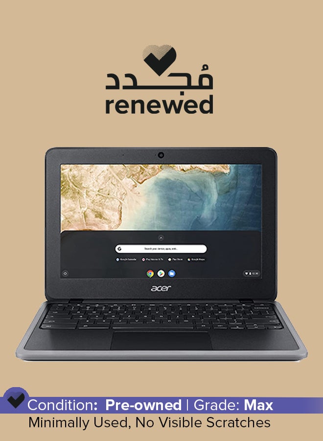 Acer - Renewed - Acer Chromebook C733 Series 4GB Ram 32GB Storage Intel HD Graphics English Shale Black - Image 1