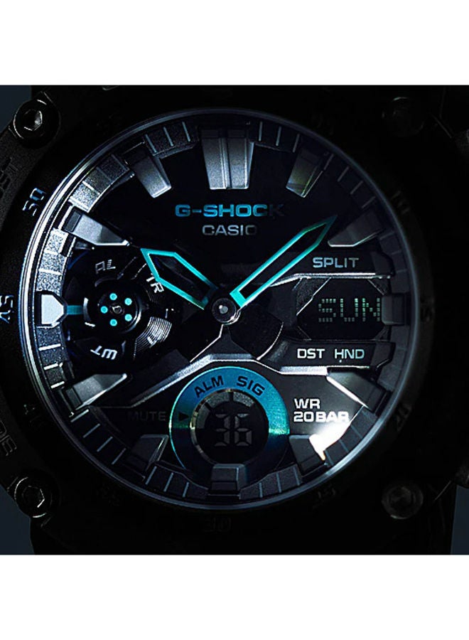 G-SHOCK - Men's Analog Plus Digital Round Water Resistance Wrist Watch GA-2000-1A2DR - Image 1