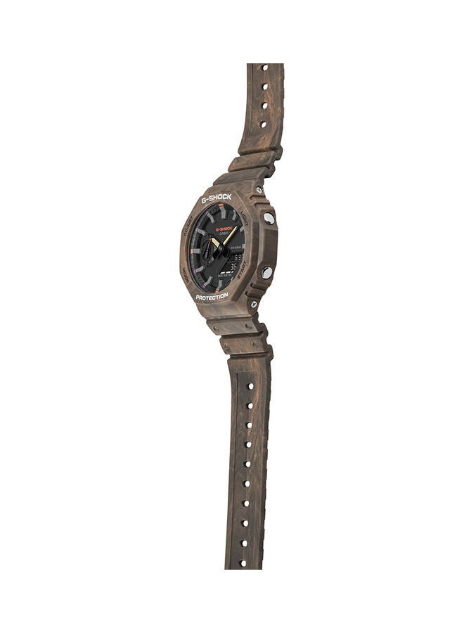 جي شوك Men's Analog Plus Digital Octagon Water Resistance Wrist Watch GA-2100FR-5ADR - Image 4