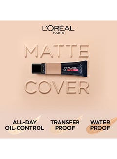 L'OREAL PARIS Infallible 24H Matte Cover Foundation 200 Golden Sand  - Image 5