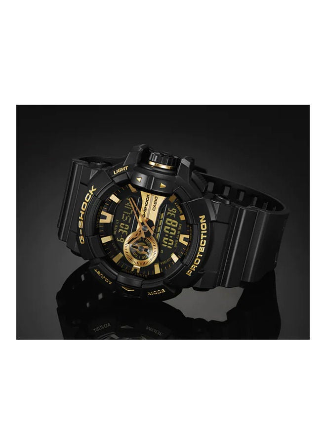 G-SHOCK - Men's Analog Plus Digital Round Water Resistance Wrist Watch GA-400GB-1A9DR - Image 1