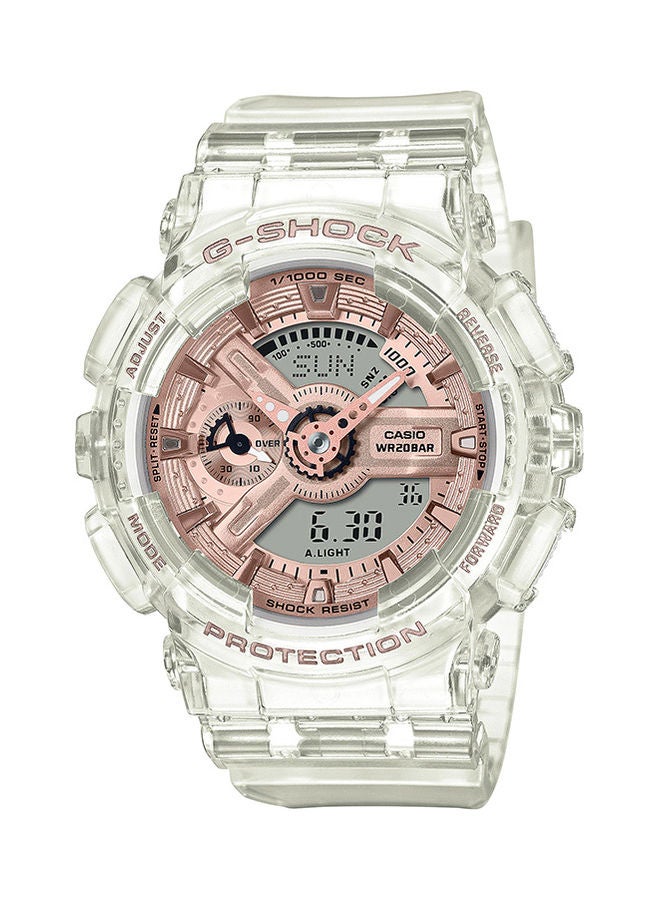 جي شوك ساعة يد انالوج بلس رقمية دائرية مقاومة للماء GMA-S110SR-7ADR  - Image 1