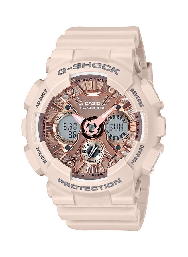 جي شوك ساعة يد انالوج بلس رقمية دائرية مقاومة للماء GMA-S120MF-4ADR