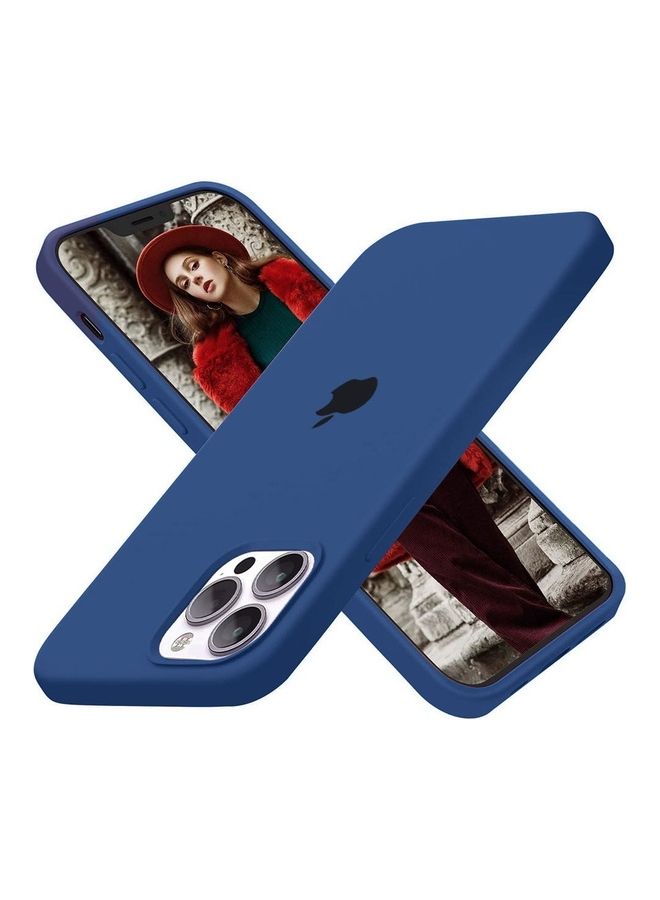 MARGOUN - 3 Pack Silicone Case Soft Slim Liquid Gel Silicone Shockproof Phone Cover Microfiber Lining Full Body Protection For Apple iPhone 12 Pro Max 6.5 Inch Dark Blue/Black/Red - Image 1