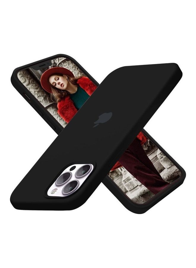 MARGOUN - 3 Pack Silicone Case Soft Slim Liquid Gel Silicone Shockproof Phone Cover Microfiber Lining Full Body Protection For Apple iPhone 12 Pro Max 6.5 Inch Dark Blue/Black/Red - Image 1