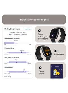 Fitbit Versa 4, Health & Fitness Smartwatch with Built-in GPS and Up To 6+ Days Battery Life, 6-months Premium Membership Included, compatible with Android and iOS Black/Graphite  - Image 5