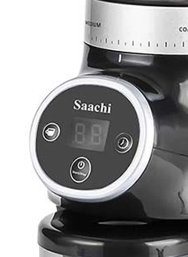 Saachi Coffee Grinder With 31 Gring Settings, Power Saving Mode and Anti-Splash System for Easy Cleaning 200 W NL-CG-4966-BK Black