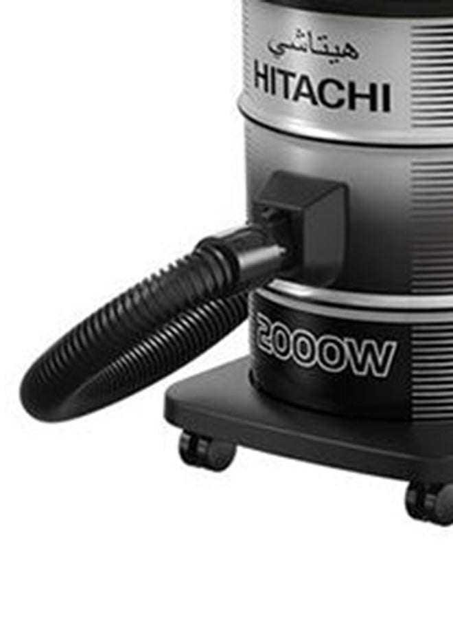 Drum Vacuum Cleaner 2000W 18L 18 L 2000 W CV-945F SS220 PG Platinum Grey/Black