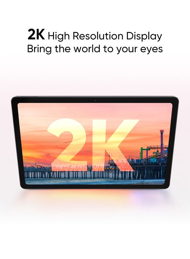 realme - PAD 10.4 4GB RAM 64GB LTE Arabic Grey+ Realme Techlife Tablet Cover Grey - Middle East Version - Image 1
