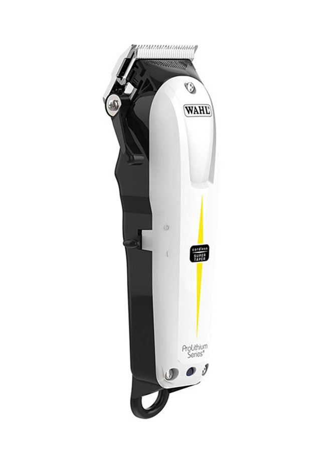 WAHL - Super Taper Cordless Clipper White/Black - Image 1