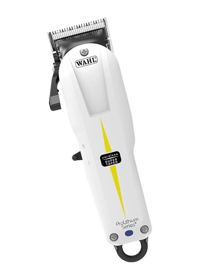 WAHL - Super Taper Cordless Clipper White/Black - Image 1