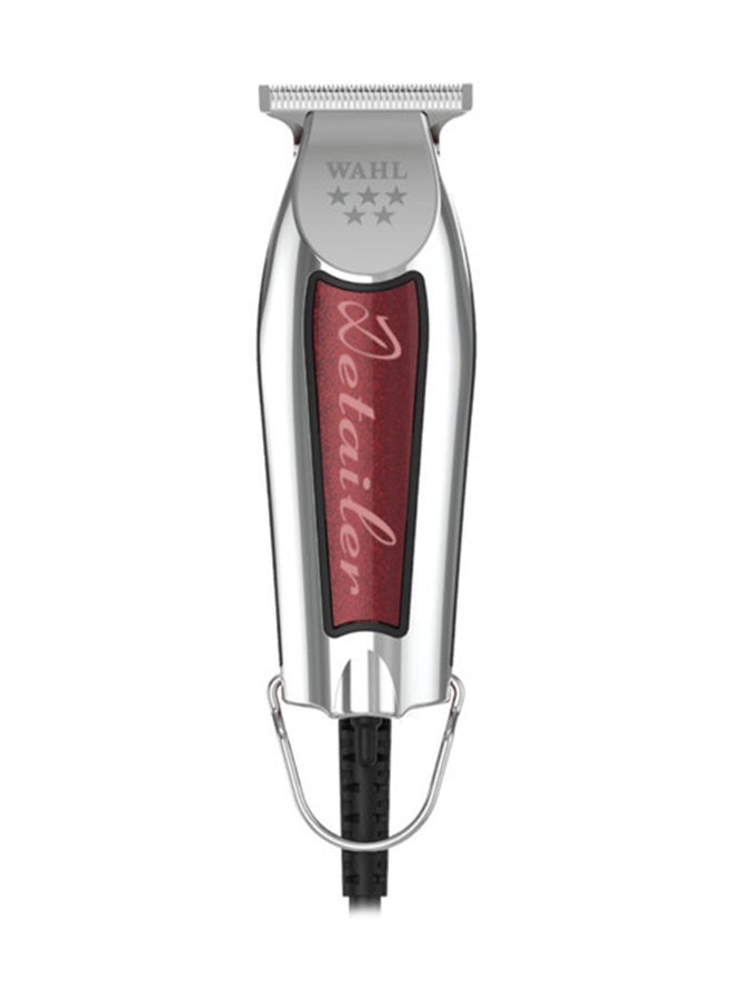 WAHL Professional 5-Star Detailer T-Wide Corded Trimmer Silver/Red 25.8cm - Image 1